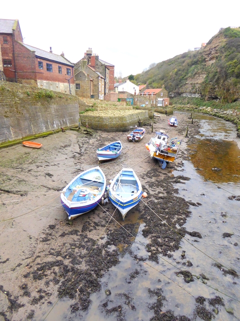 Boats in Staithes Beck