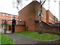 Vesta Tilley Court flats entrance, Worcester