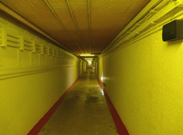 Tunnel to the underground nuclear bunker