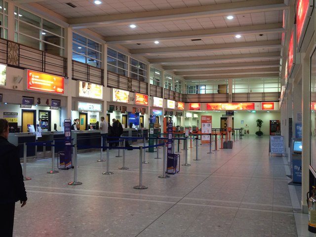 Check in area of Ronaldsway airport