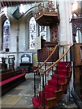 TA1767 : Bridlington Priory: pulpit by Basher Eyre