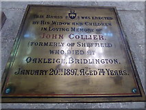 TA1767 : Bridlington Priory: memorial (24) by Basher Eyre