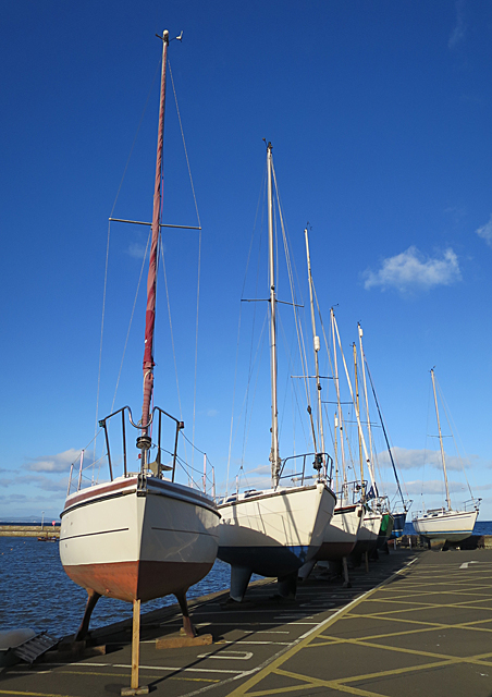 Sailing Boats at Fisherrow Harbour