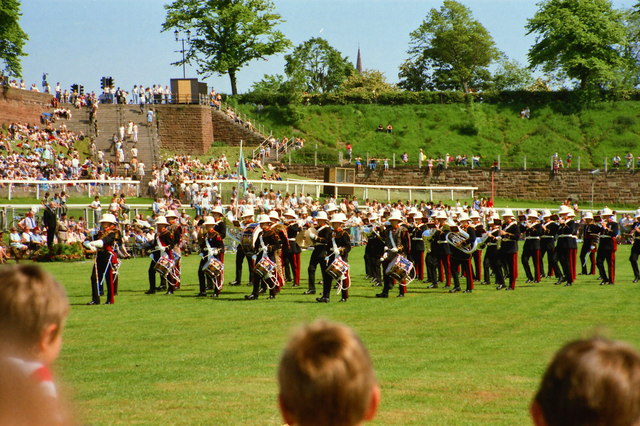 Marching Band on the Roodee, Chester