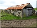 SW4234 : Old stone-built shed by Philip Halling