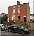 Three-storey brick semis, Culver Street, Newent