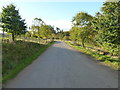 Widened access road to Dunmaglass