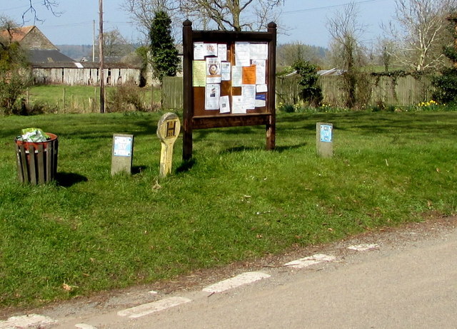 Village information board, Kilpeck, Herefordshire