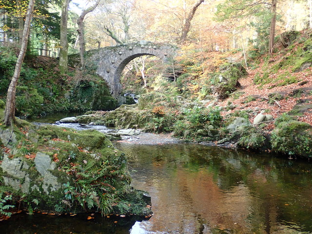 View upstream along the Shimna in the direction of Foley's Bridge
