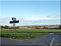 TL1348 : Road junction with a view by Robin Webster