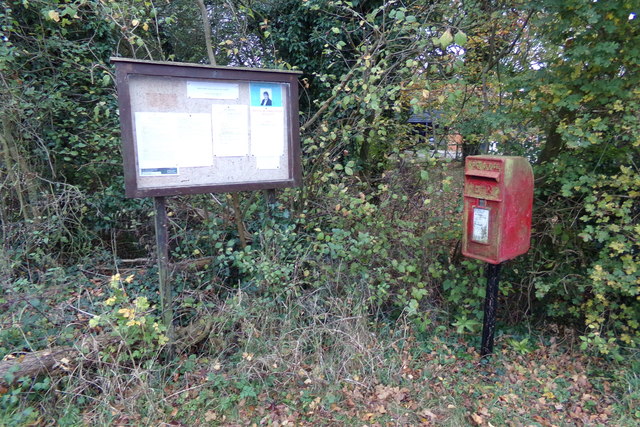 Sibton Green Village Notice Board & The Green Postbox