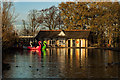 Boating lake and cafe, Alexandra Park