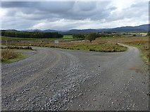 NH5216 : Track junction above Garthbeg farm by Richard Law