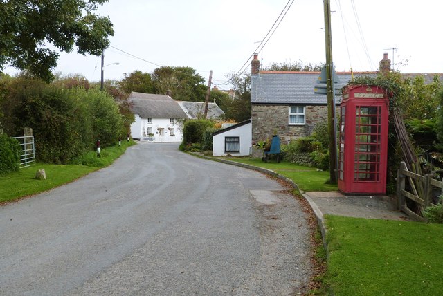 Entering the tiny hamlet of Berepper, near Gunwalloe, Cornwall