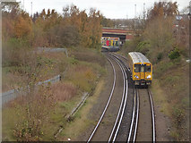 SJ3697 : Merseyrail train leaving Aintree by Stephen Craven
