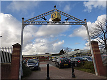 SJ3697 : Aintree station entrance  by Stephen Craven