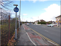 SJ3697 : Cycle path alongside Park Lane, Aintree by Stephen Craven
