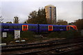 Train passing through Battersea