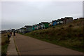 Tankerton Bay, start of the beach huts