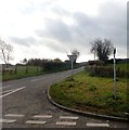 Edentecullio Road at its junction with the Ballynahinch Road