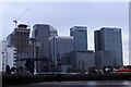 Entrance to West India Docks and Canary Wharf