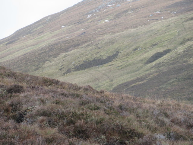 Signs of government sponsored ploughing north-west of An Soutar, Glen Cannich