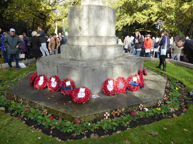 Chislehurst War Memorial on Remembrance Sunday