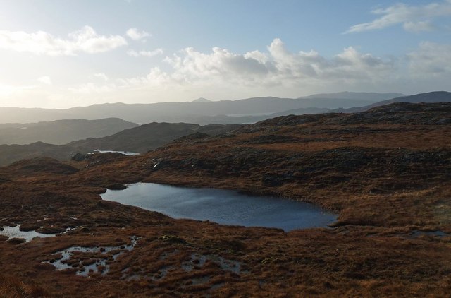 Unnamed lochan to the north of Meal nam Fiannaidhean, Inverness-shire