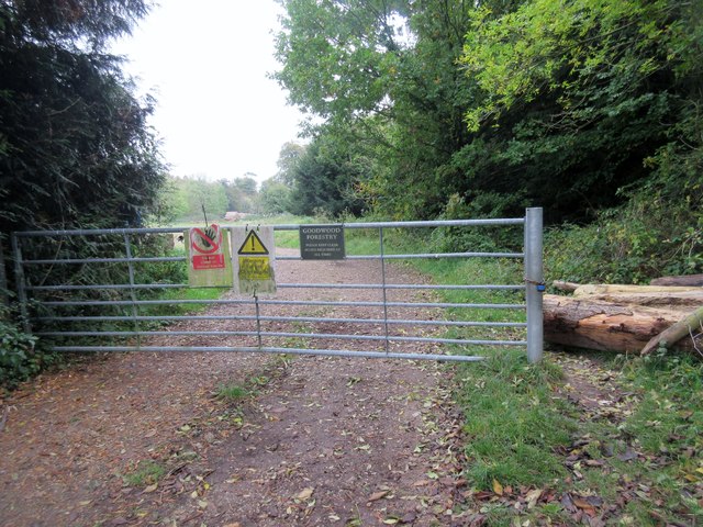 Gate on bridleway