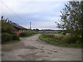 Lane passing Silo Farm