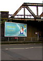 ST3188 : Primesight advertising board below Chepstow Road railway bridge, Newport by Jaggery