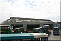 Northfleet bus garage - entrance to sheds