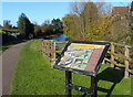 Information board along the Grantham Canal