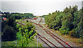 Tracks entering Ludgershall MoD Depot, 2002