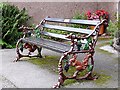 SD0896 : Squirrel bench, Ravenglass & Eskdale Railway Station by Rose and Trev Clough