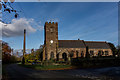 SJ4474 : St Mary's Church, Thornton-le-Moors by Brian Deegan