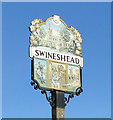 Swineshead village sign, detail