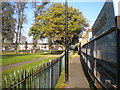 Footpath alongside the recreation ground, Brentford