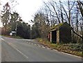 Bus shelter on the B4293