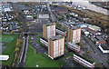 Yoker towerblocks from the air