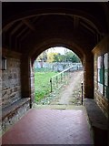 SP3933 : St. Giles, Wigginton: church path by Basher Eyre