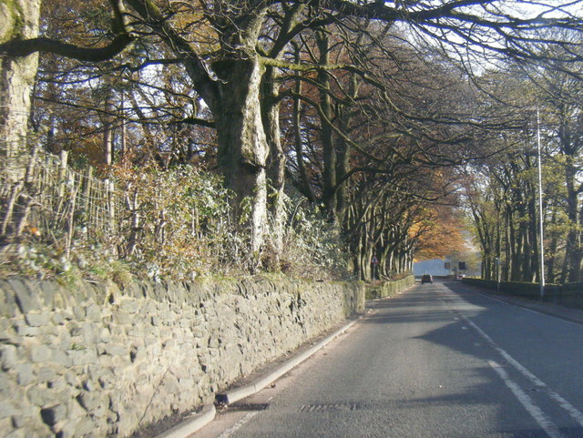 A635 Holmfirth Road near Hollins