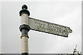 SJ3181 : Old Style Signpost to Brimstage by Jeff Buck