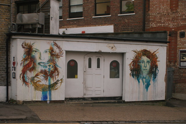 View of street art on Jewel Road