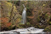 NC8301 : Small Waterfall in the Big Burn, Golspie, Sutherland by Andrew Tryon