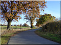 Lane towards Shelley Priory Farm