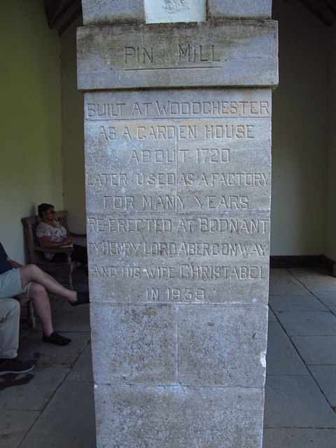 The Pin Mill at Bodnant Garden - inscription