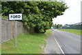 Entering Ford on Church Lane