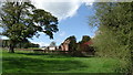 Park House & ruins of Old Hall, Butterton