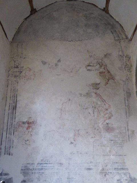 Remains of wall paintings